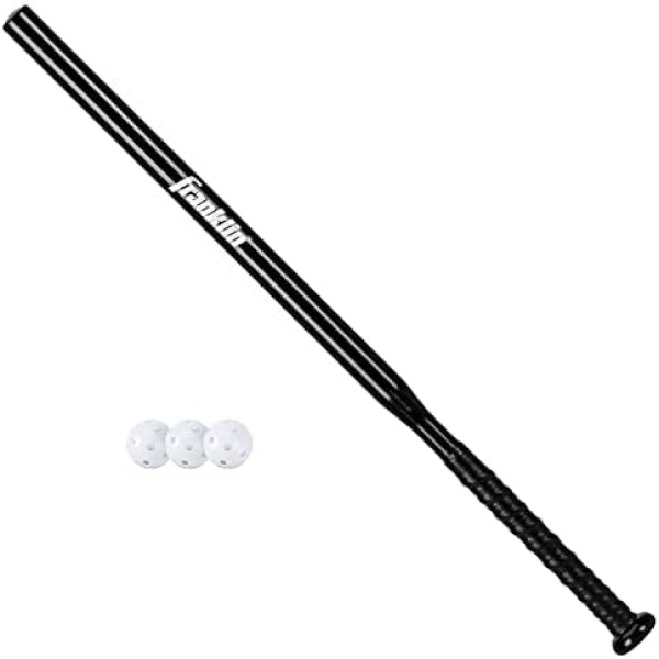 Franklin Sports MLB Baseball Training Bat + Balls - Thin Stick Training