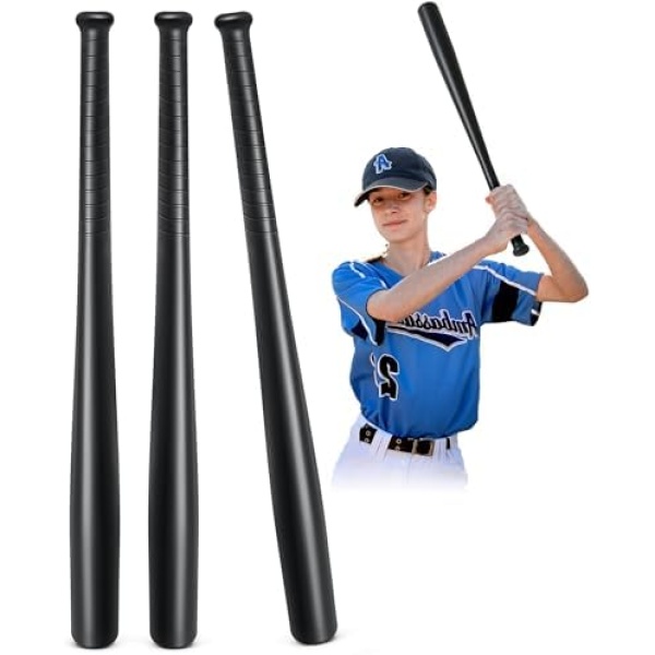 Liliful 3 Pcs Baseball Bat - 29.5 Inch Solid Lightweight Plastic Bat