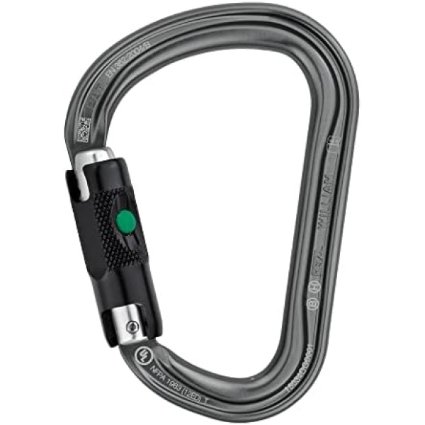 PETZL, William Carabiner - Lightweight Asymmetrical Large-Capacity Carabiner