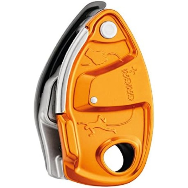 PETZL GRIGRI+ Belay Device with Cam-Assisted Blocking and Anti-Panic Handle