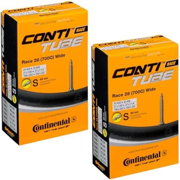 Continental Race 28 700 x 25-32c Bike Inner Tubes with Presta 60mm Valve